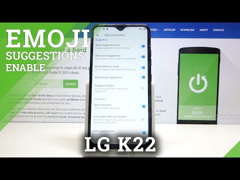 How to Enable Emoji Suggestions in LG K22 – Find Keyboard Settings