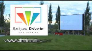 preview picture of video 'The Backyard Drive-In: Projection Screens for Outdoor Movie Theater'