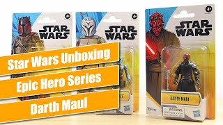 Darth Maul Epic Hero Series 4" Figure - Star Wars Unboxing