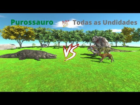 Purossauro vs Todas as Unidades I Animal Revolt Battle Simulator