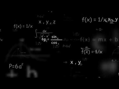 Math equations overlay loop Video