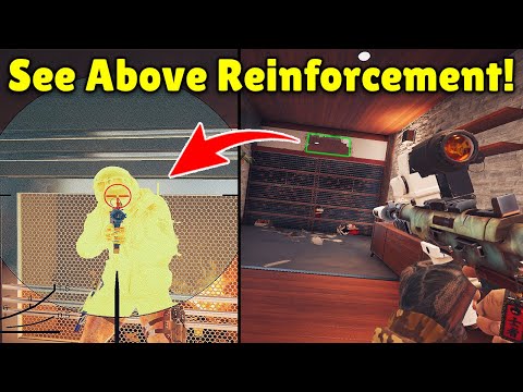 BIG BRAIN [Glaz + Kali] Trick To See Above This Reinforced Wall - Rainbow Six Siege