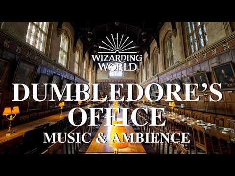 Harry Potter Music & Ambience | Dumbledore's Office - Office Sounds for Sleep, Study, Relaxing