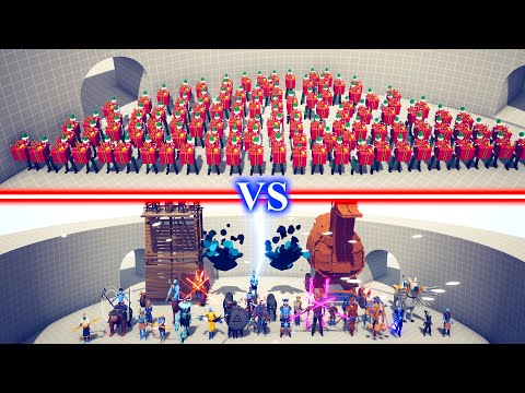 PRESENT ELF TEAM vs HIDDEN UNITS TEAM - Totally Accurate Battle Simulator TABS