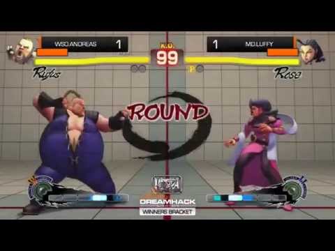 USF4  - Andreas vs Luffy - Top 16 - DreamHack Summer 2015 - 13~16.6.2015