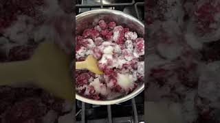 Raspberry cake and cupcake filling! #raspberry #baking