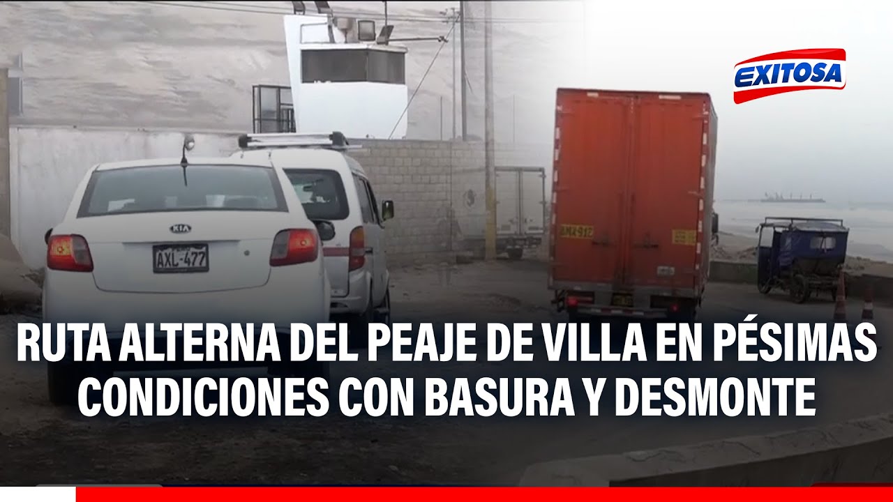 🔴🔵 Ruta alterna del peaje de Villa en pésimas condiciones con basura y desmonte