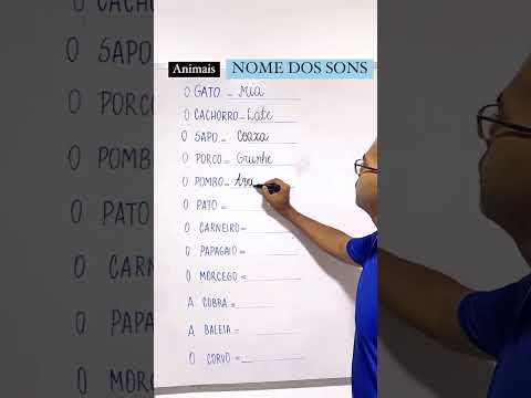 Nome dos Sons dos animais !