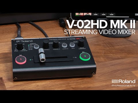 Roland V-02HD MK II Streaming Video Mixer | Sweetwater Roland V-02HD MK II Streaming Video Mixer | Sweetwater
