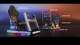 Upscale Aluminum Racing Simulator Cockpits丨LRS08 Series丨LUMI