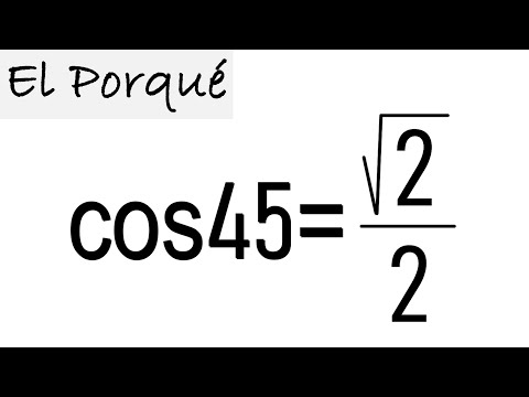 POR QUÉ COSENO DE 45 ES √2/2. Trigonometría Básica