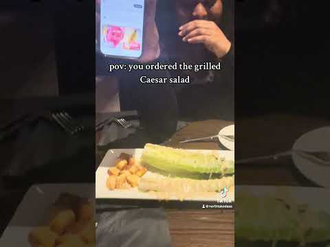 taking grilled Caesar salad very literally | day 34 | 1 video every day