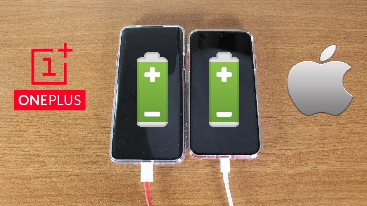 OnePlus 7 Pro Vs iPhone XR Battery Charging Test