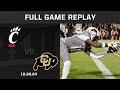 Cincinnati Vs Colorado 10 26 24 Full Game Replay Big 12 Football