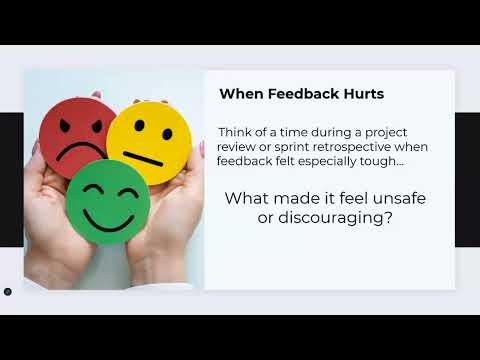 NEW VIDEO:  Giving and Receiving Challenging Feedback