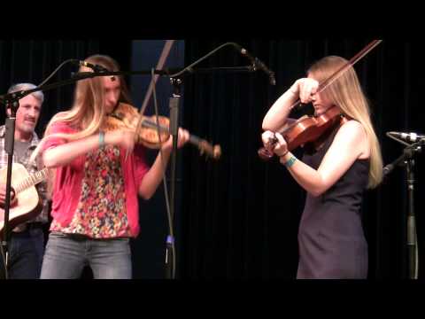Katherine Beck & Olivia Lemmelin ~ 2012 Idaho Open Fiddle Contest ~ Nampa, Idaho ~ Twin fiddles