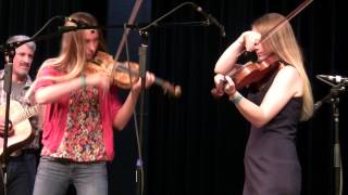 Katherine Beck & Olivia Lemmelin ~ 2012 Idaho Open Fiddle Contest ~ Nampa, Idaho ~ Twin fiddles
