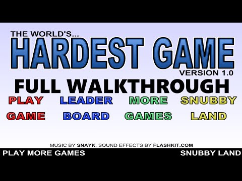 The World's Hardest Game - Full Walkthrough Level 1-30