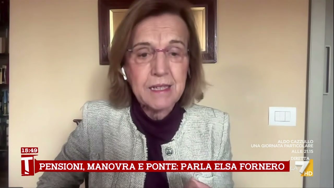 Manovra, Fornero: "Governo non trasparente: vada nelle fabbriche davanti agli operai a parlare ...