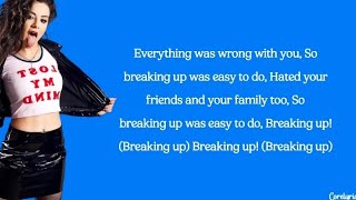 Charli XCX - Breaking Up (lyrics)