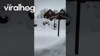 Deep Snow Buries Homes in Norway || ViralHog