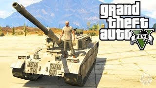 GTA 5: How To Steal A Tank! Best Ways To Steal Rhino Tank Fort Zancudo No Cheats (GTA V)