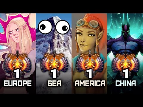 TOP-1 Ranks of All Regions — pre-TI10 Edition