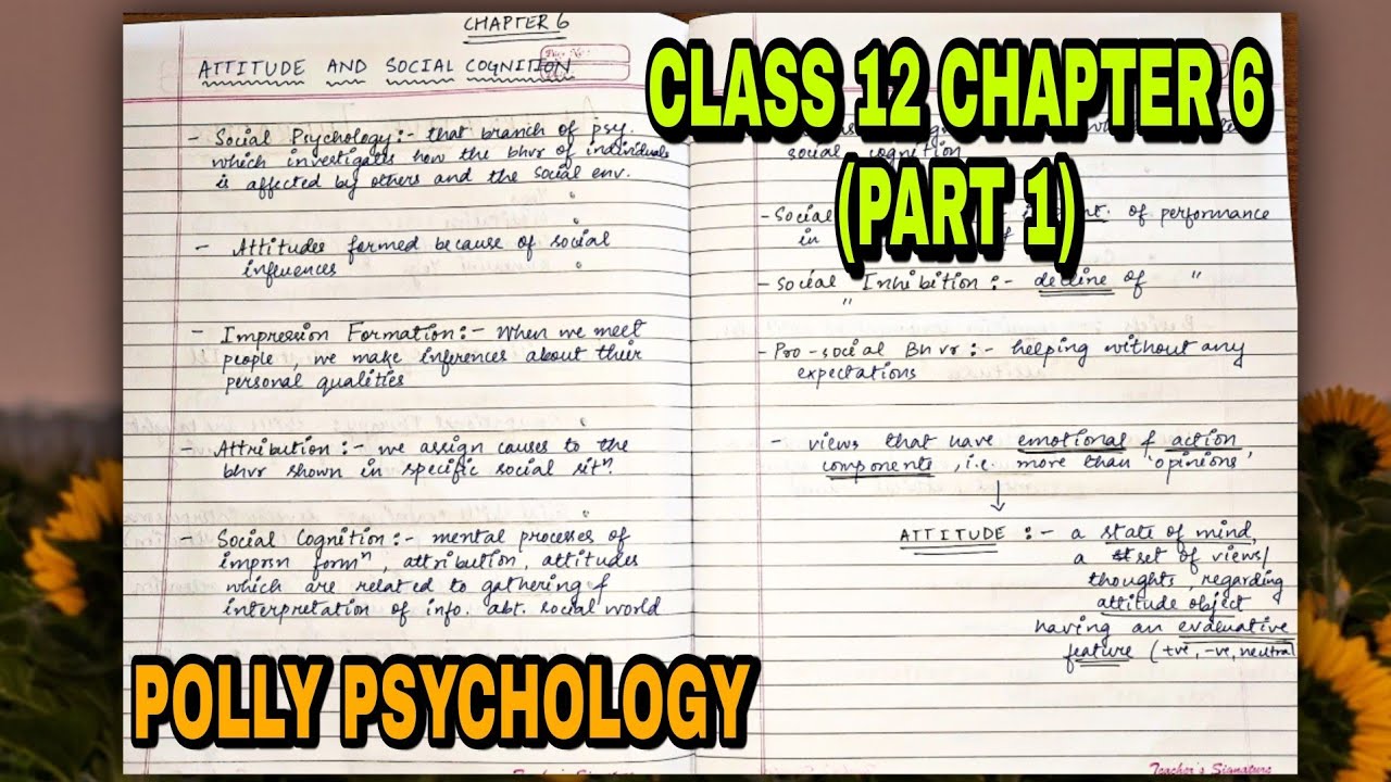 Watch video #17 Attitudes and Social Cognitions Chapter 6 Part 1 | NCERT Class 12 | Polly's Psychology Now #17 Attitudes and Social Cognitions Chapter 6 Part 1 | NCERT Class 12 | Polly's Psychology