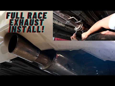 Full Race 3inch exhaust install on 8th gen Civic Si!