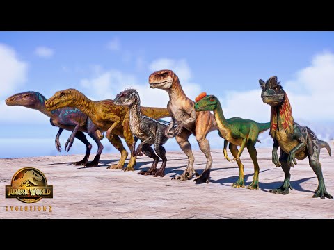 Dinosaur Race #13 - Atrociraptor vs Australovenator vs Raptor vs Dilo vs Herrera vs Proceratosaurus