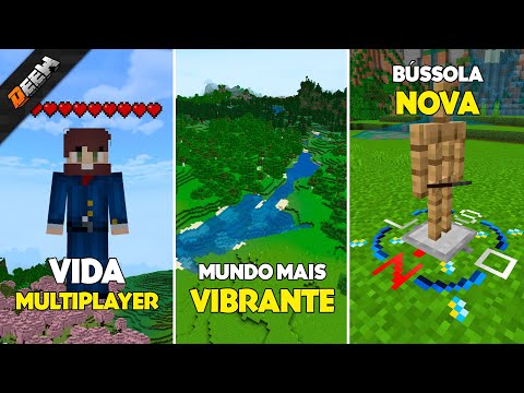 Vida, Modo Escuro e Muito Mais - Pack de Textura do Minecraft Bedrock do Deew v4.1