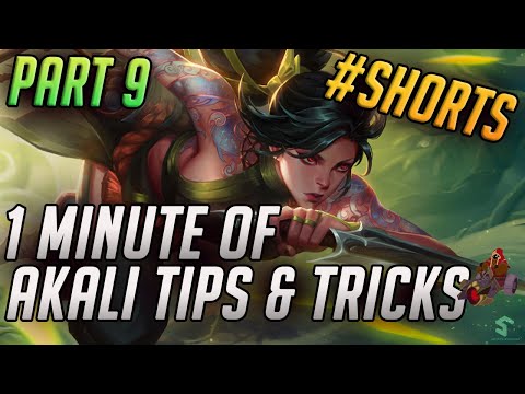 1 Minute of Akali Tips & Tricks - YOU PROBABLY DIDN'T KNOW! (part 9) #shorts