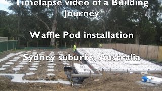 preview picture of video 'Building Journey Timelapse Sekisui House: Waffle Pod - waffle installation'