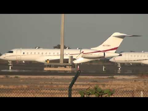 Private Bombardier BD 700 1A10 Global 6000 N575BG at Malaga LEMG