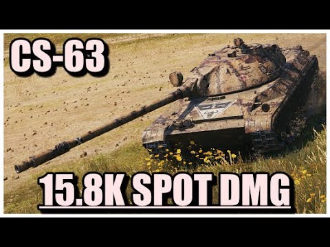 World of Tanks CS-63 - 15.8K SPOT Damage Scouting on Prokhorovka
