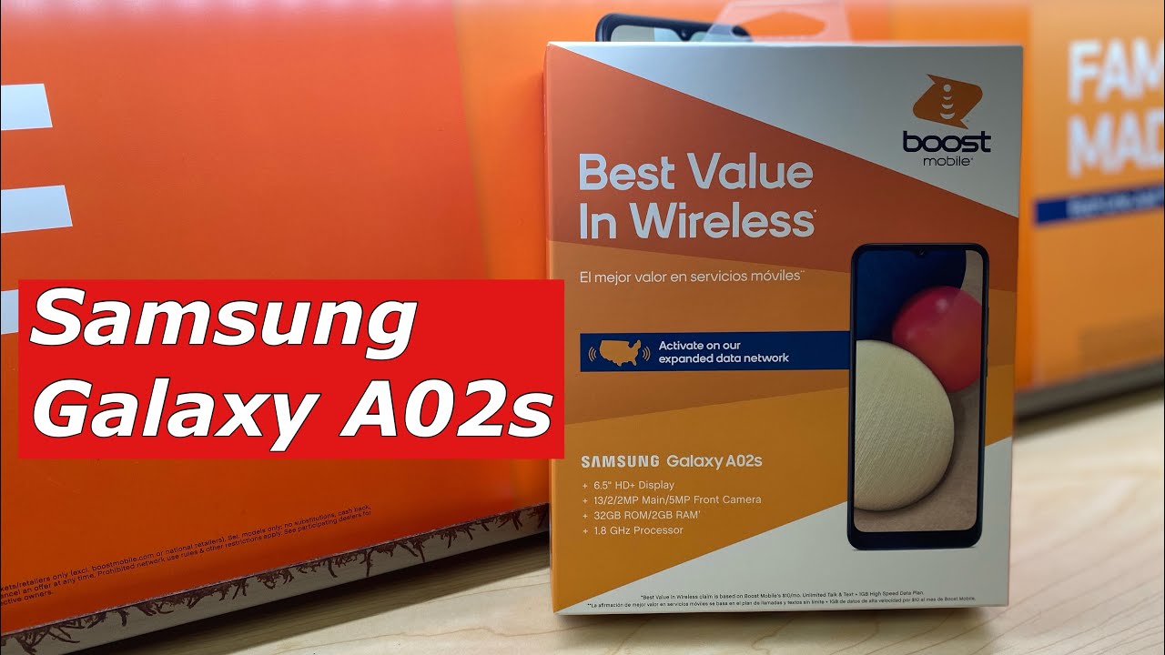 Samsung Galaxy A02s unboxing Boost Mobile