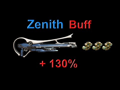 Warframe: Zenith Buff (before and after comparison)