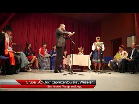 Grupa „AD HOC"  Zaprezentowała „Wesele" Stanisława Wyspiańskiego w MDK Witnica 10.09.2017