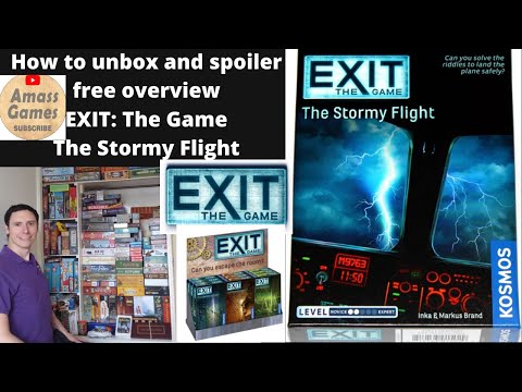 How to unbox and overview Exit: The Game - The Stormy Flight 