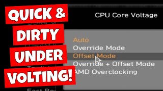 Quick & Dirty MSI Motherboard Ryzen CPU Undervolting Is It Worth It?