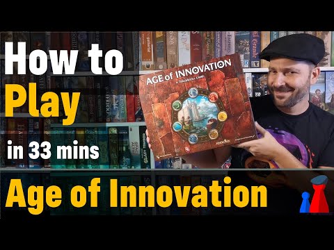 How to play Age of Innovation board game - Full teach + Visuals - Peaky Boardgamer