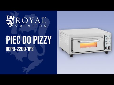 Video produktu  - Piec do pizzy - 1 komora - 2200 W - Ø35 cm - kamień ogniotrwały - Royal Catering