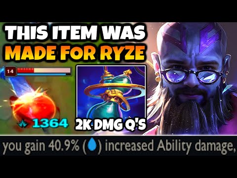 This NEW ITEM gives DAMAGE based off MANA. Ryze is about to be so OP.