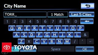 How-To: Set Home Address on Premium HDD Navigation with Entune® | Toyota