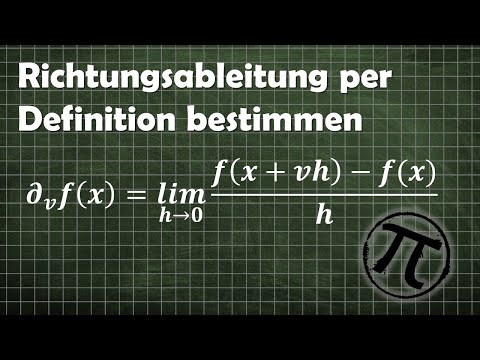 Richtungsableitung per Definition bestimmen