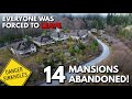 Entire Subdivision Of 14 MANSIONS Left Abandoned Due To SINKHOLES