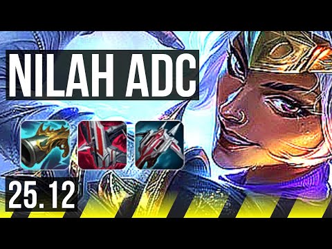 NILAH & Pyke vs ZERI & Lux (ADC) | Rank 5 Nilah, 7 solo kills | EUNE Grandmaster | 25.12