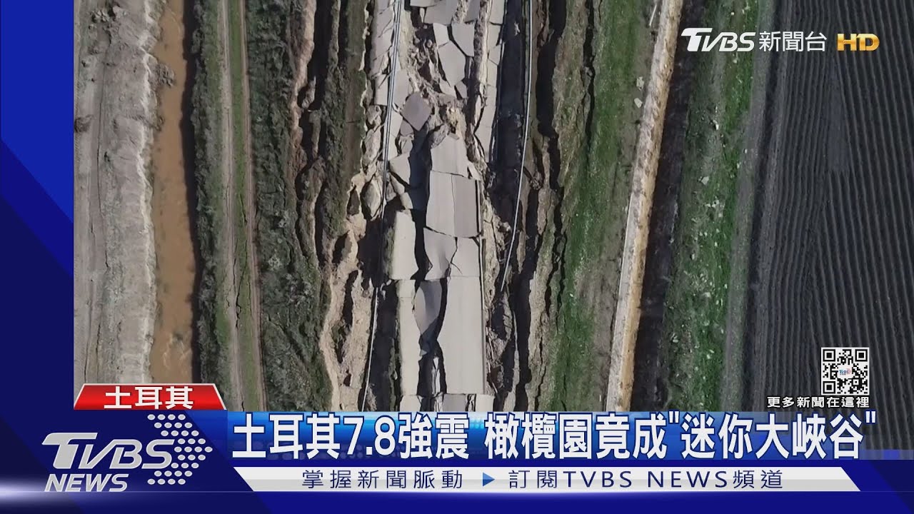 建築瞬間倒塌!土耳其7.8強震 橄欖園竟成「迷你大峽谷」