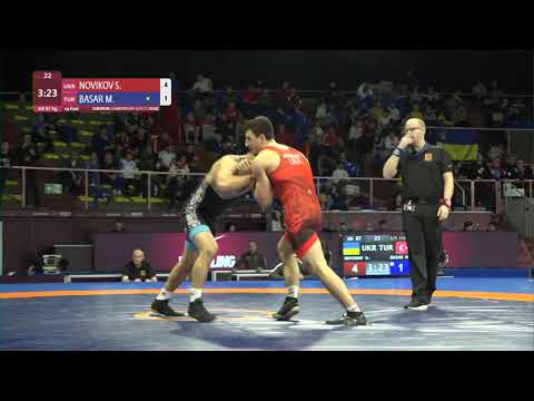 1/4 GR - 87 kg: S. NOVIKOV (UKR) v. M. BASAR (TUR)