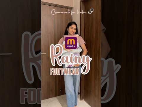 Rainy ready but make it fashion 👠⛱️ - meesho rainy or monsoon footwear haul #meeshofinds #meesho
